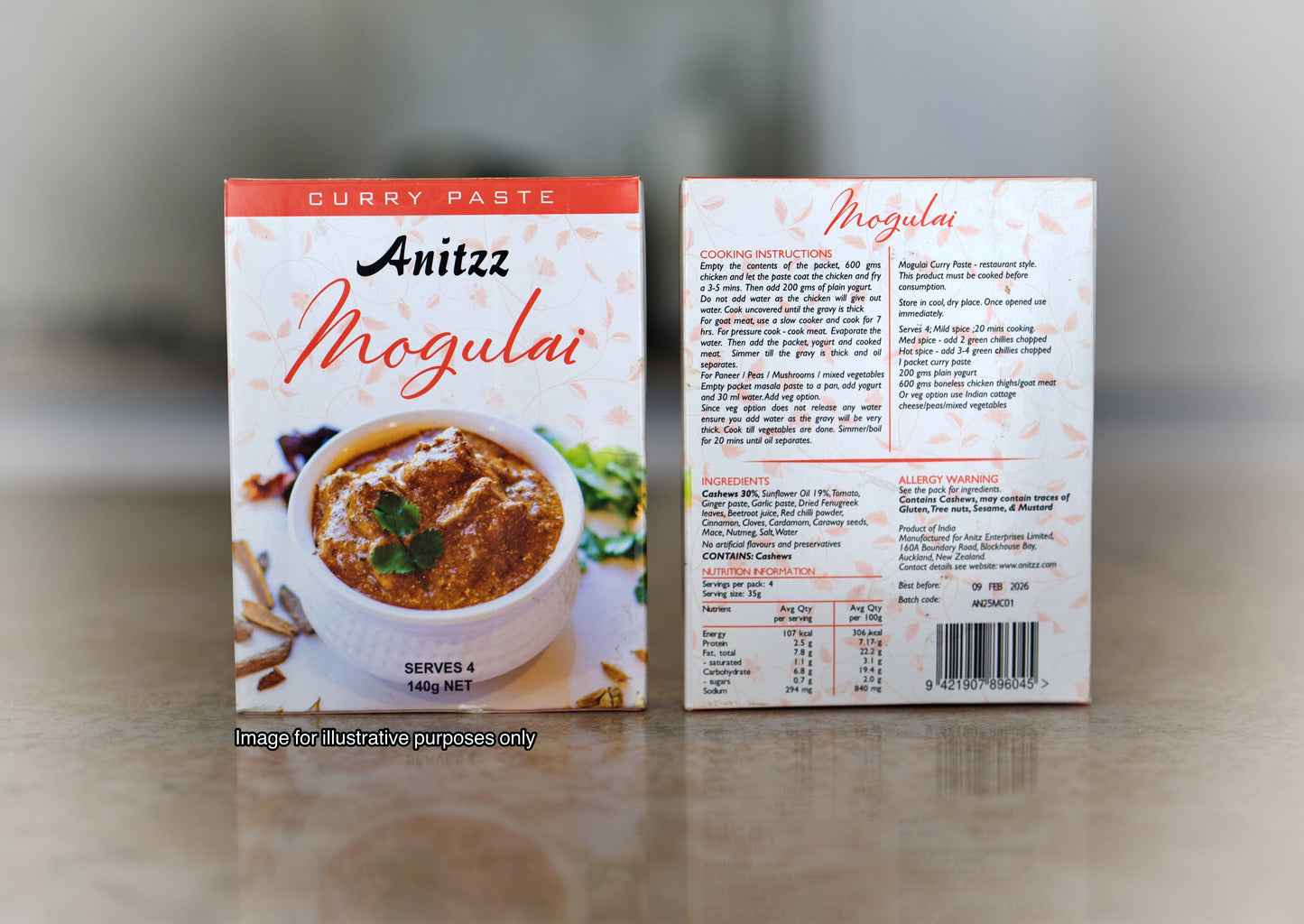 Mogulai paste - set of 4